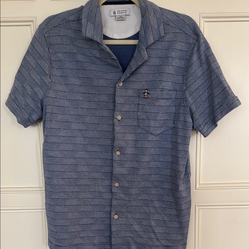 Brooks Brothers Blue Patterned Men's Shirt